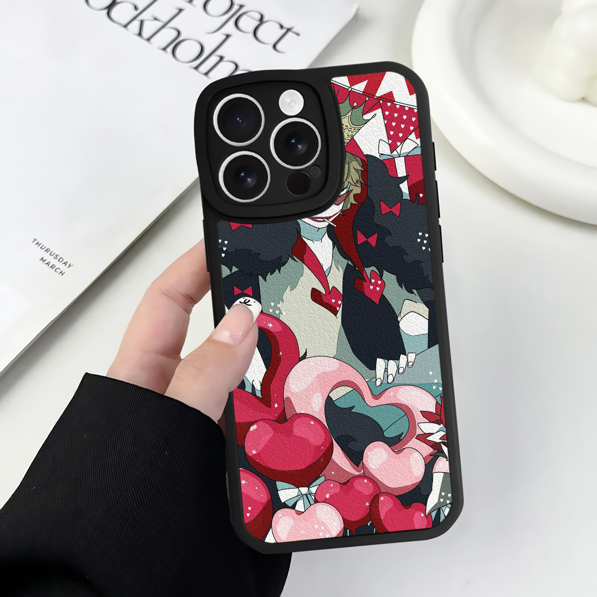 （画像用） ワンピース ONE PIECE 【iPhone 16シリーズ対応】シリコンスマホケース（レザー調） 材質：シリコン